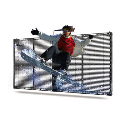 Nahtlose transparente LED-Bildschirm-Full-Colour-Display im Freien mit breitem Blickwinkel