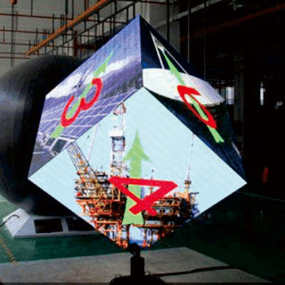 Hexagon Zylinder LED-Bildschirm Anpassung Vollfarbe Große Last Modulare Montage