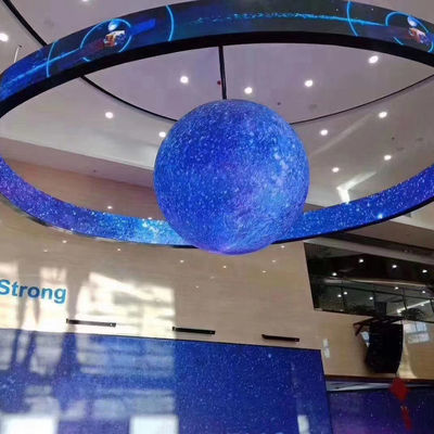 Große, flexible LED-Bildschirme, hohe Helligkeit, gekrümmte Videowandbildschirme