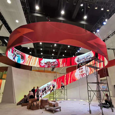 LED-Flexible Display mit hoher Helligkeit, kann bis zu 180° gebogen, nach Belieben verschmolzen werden