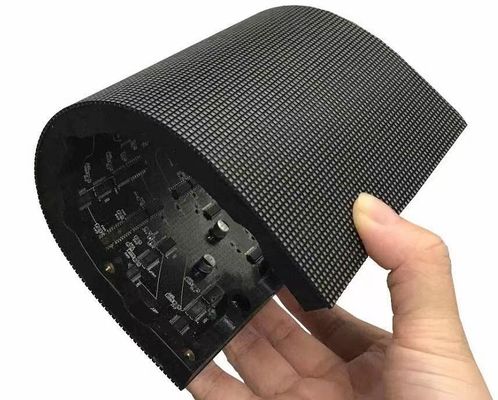 Werbung Flexible LED-Bühnenbildschirme Vollfarbe gekrümmte LED-Displaywand