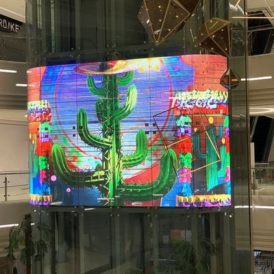angepasste Helligkeit Transparenter LED-Kristallfilm für dynamische visuelle Wirkung