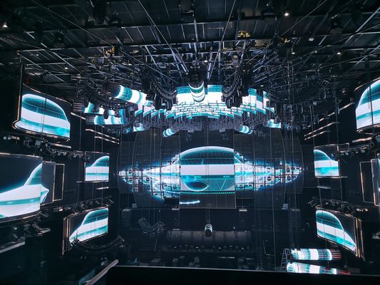 Innenraum mit hoher Erfrischungsrate Transparentes LED-Display 1000*1000 TRA-B PH2-5