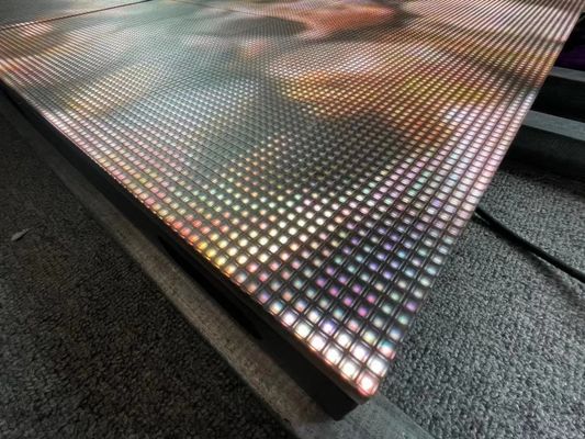 CE Interaktive LED-Bodenplatten, Licht auf Tanzflächenfliesen LED 500mm*500mm