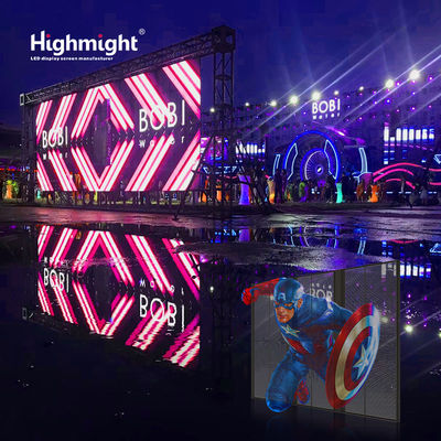 Innenraum TRA-B 15-15 Transparente LED-Bildschirm 3D Werbebildschirm Doppelwartung
