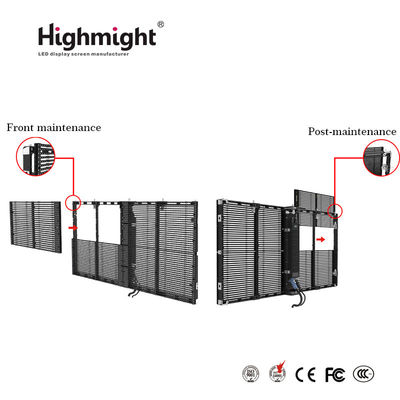 500mm*1000mm TRA-F PH3-7 Modularer Außenmontage mit hoher Helligkeit LED Transparent Display Screen