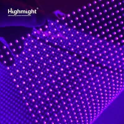 Hochtransparente LED-Kristallfilm-Bildschirm Ultra-dünne Gestaltung Grenzlose transparente Anzeige