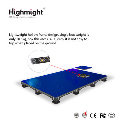 500mm*500mm DM PH3.9 RGB-Bodenfliesen, interaktive LED-Licht-Bodenfliesen