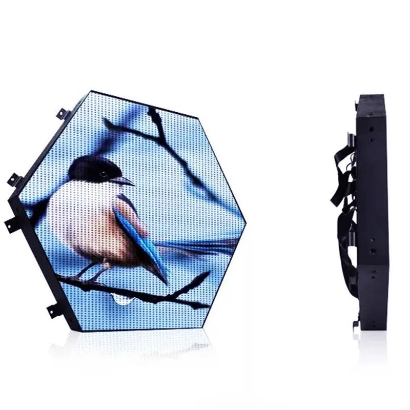 Vollfarbige wasserdichte Hexagon-LED-Anzeige Innenraum Custom-LED-Video-Bildschirm