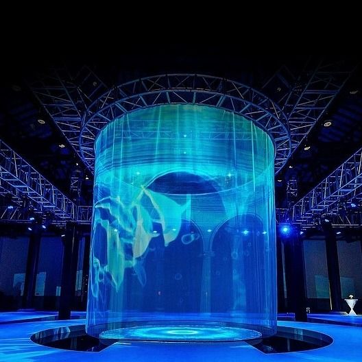 Ultra-dünne transparente LED-Kristallfilm-Bildschirm für Einkaufszentren mit hoher Helligkeit